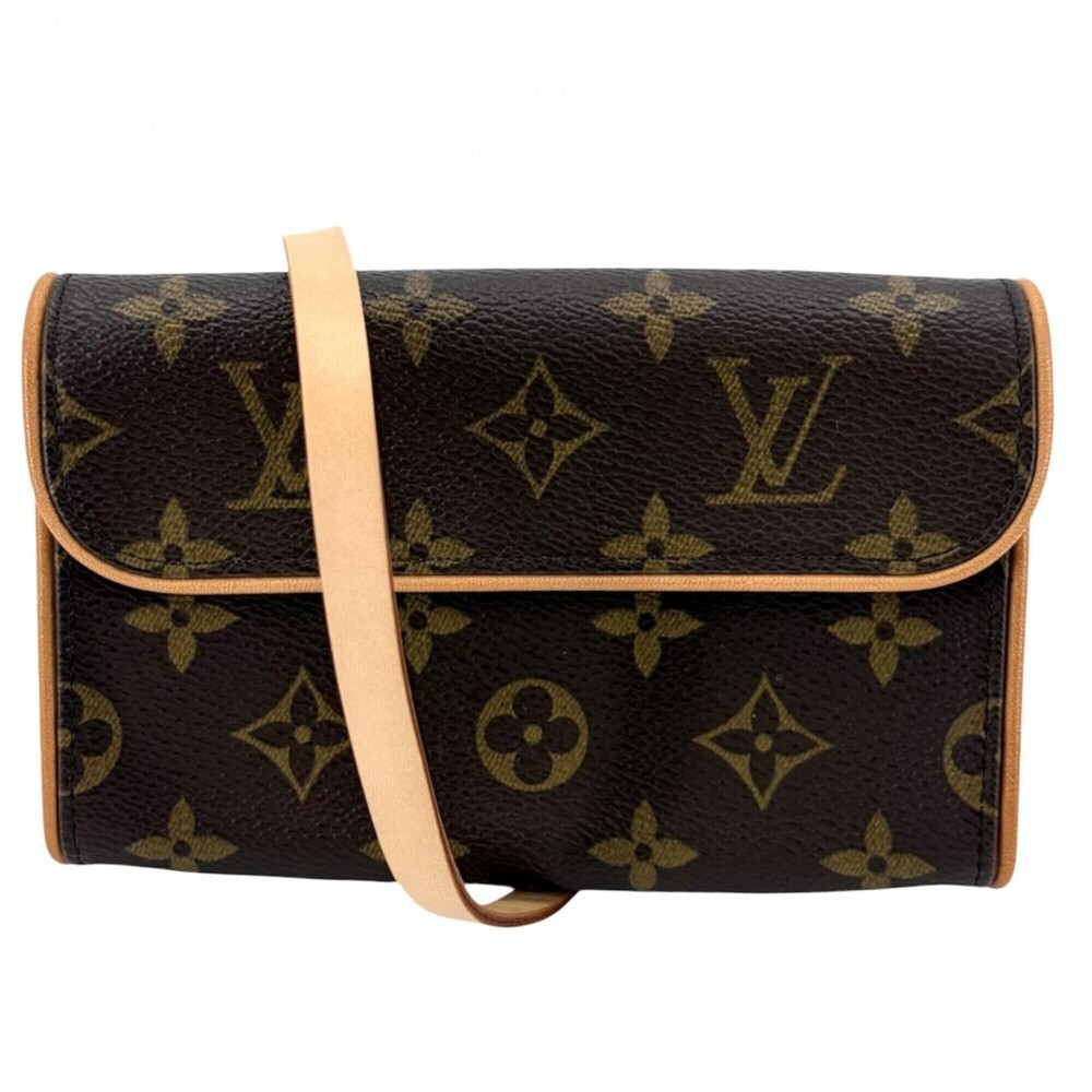 LOUIS VUITTON Authentic Brown Monogram Canvas Pochette Fanny Pack